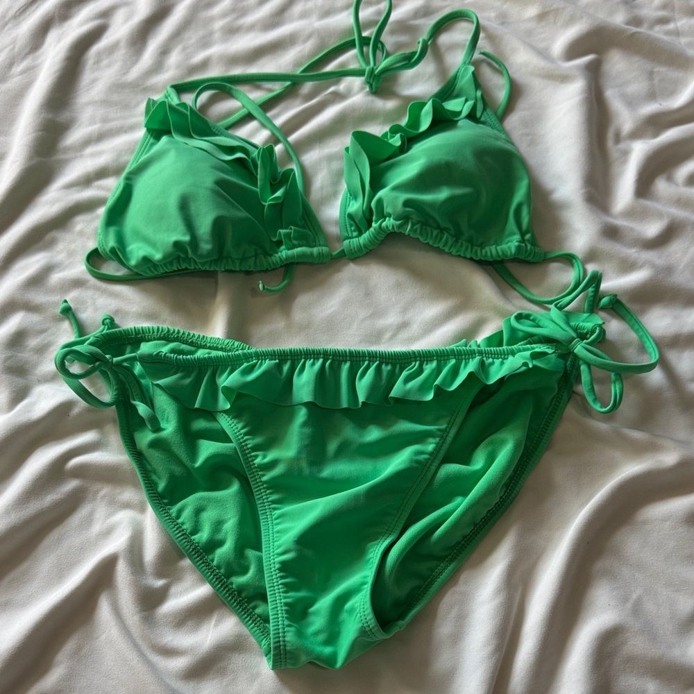 Old Navy Vibrant Green Swim Set